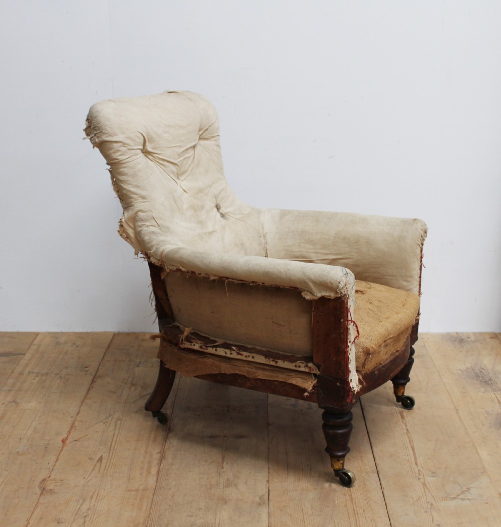 19th Century Library Armchair View IV