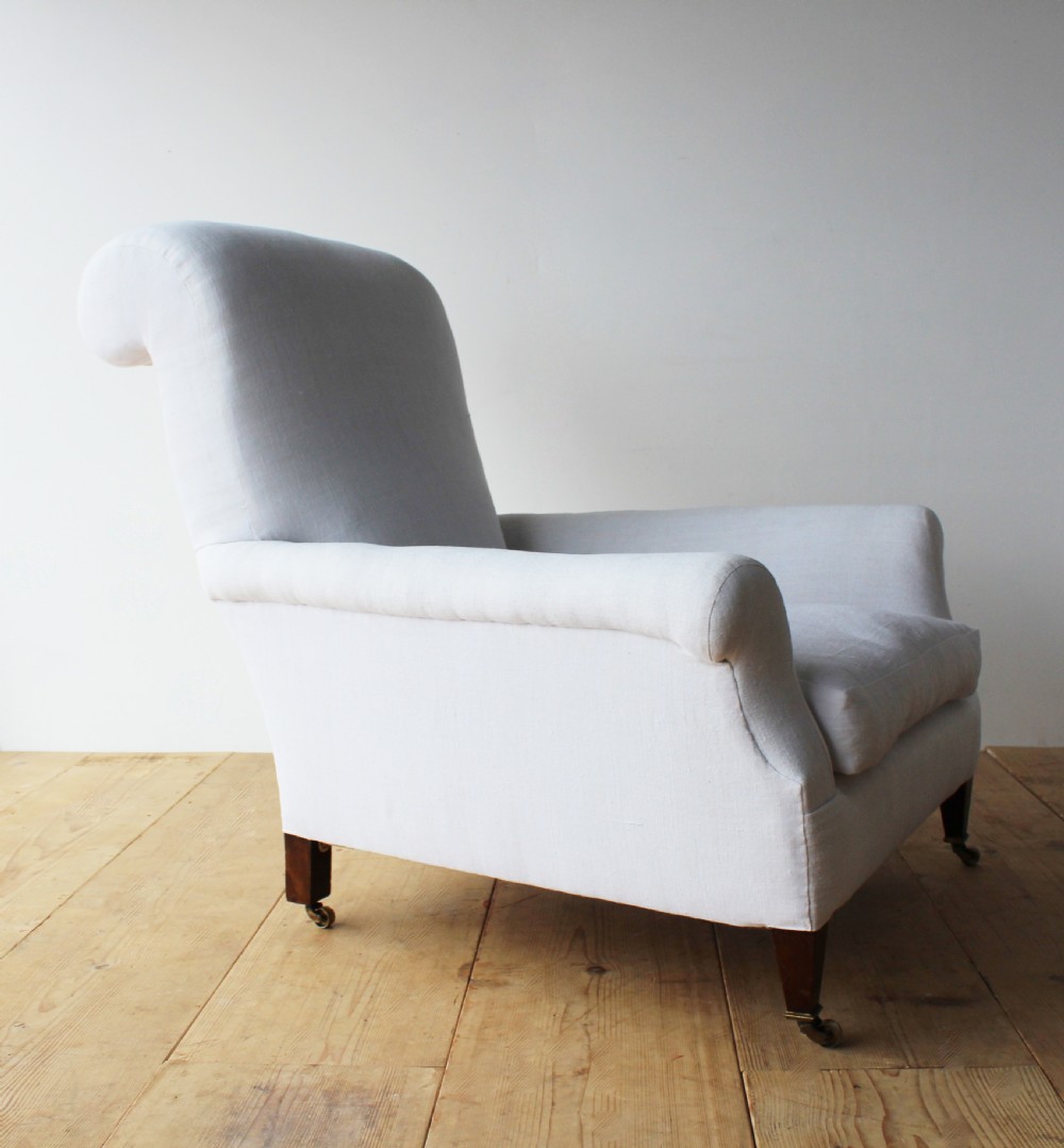 Pair of 19th Century Howard Style Armchair  View IV