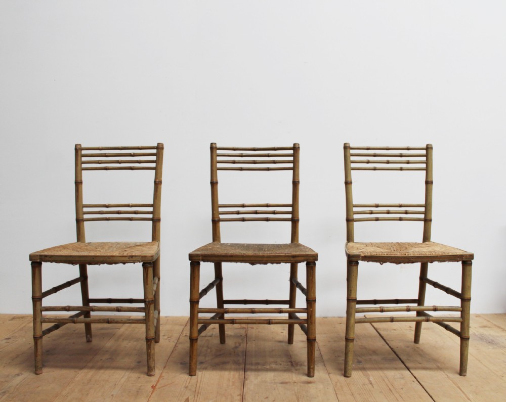 Three Regency Chairs