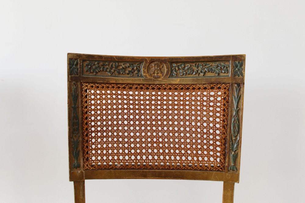 Seat of Six Cane Chairs View III