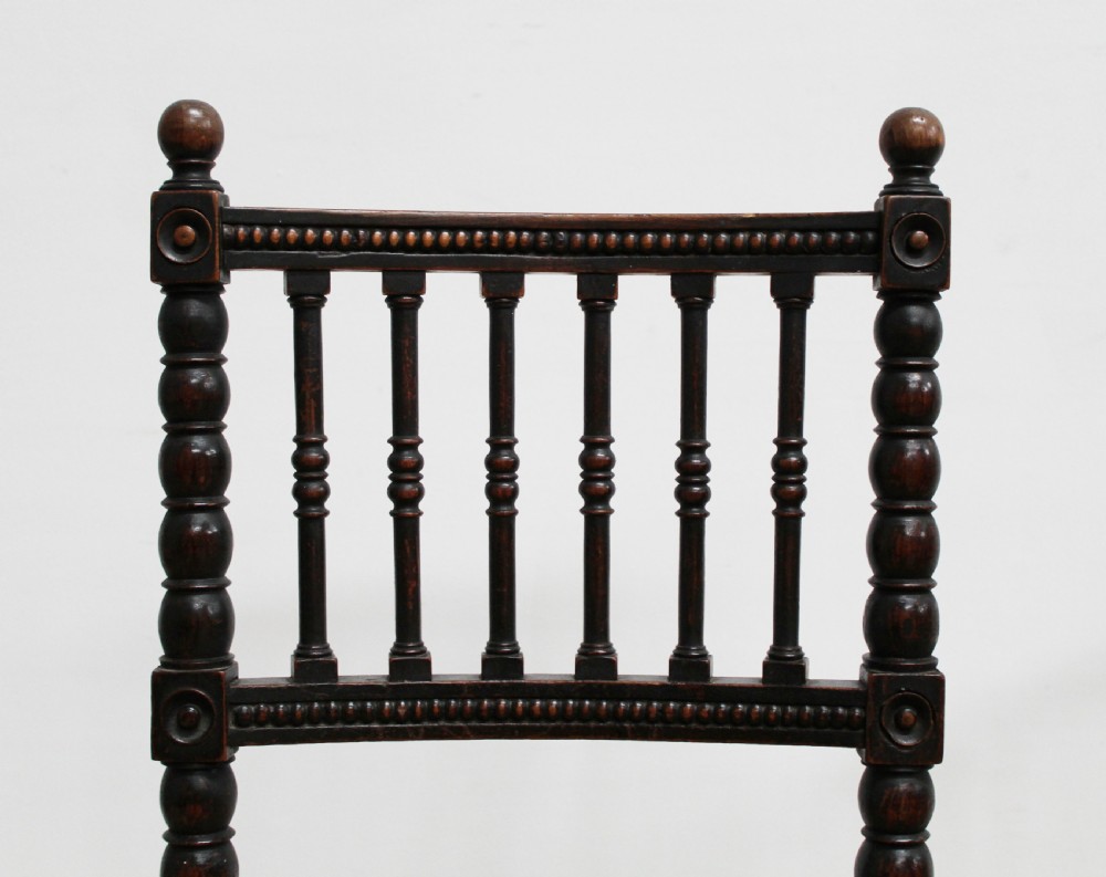 Pair of 19th century Bobbin Side Chairs View IV