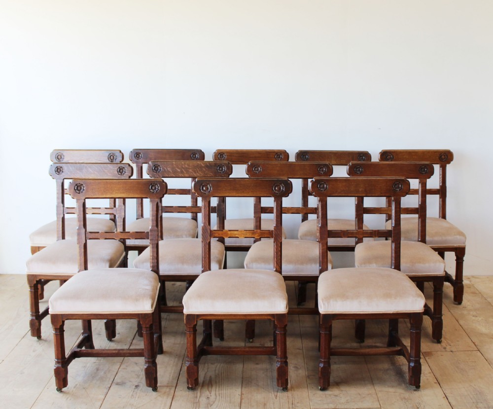 Set of Twelve Gothic Armchairs