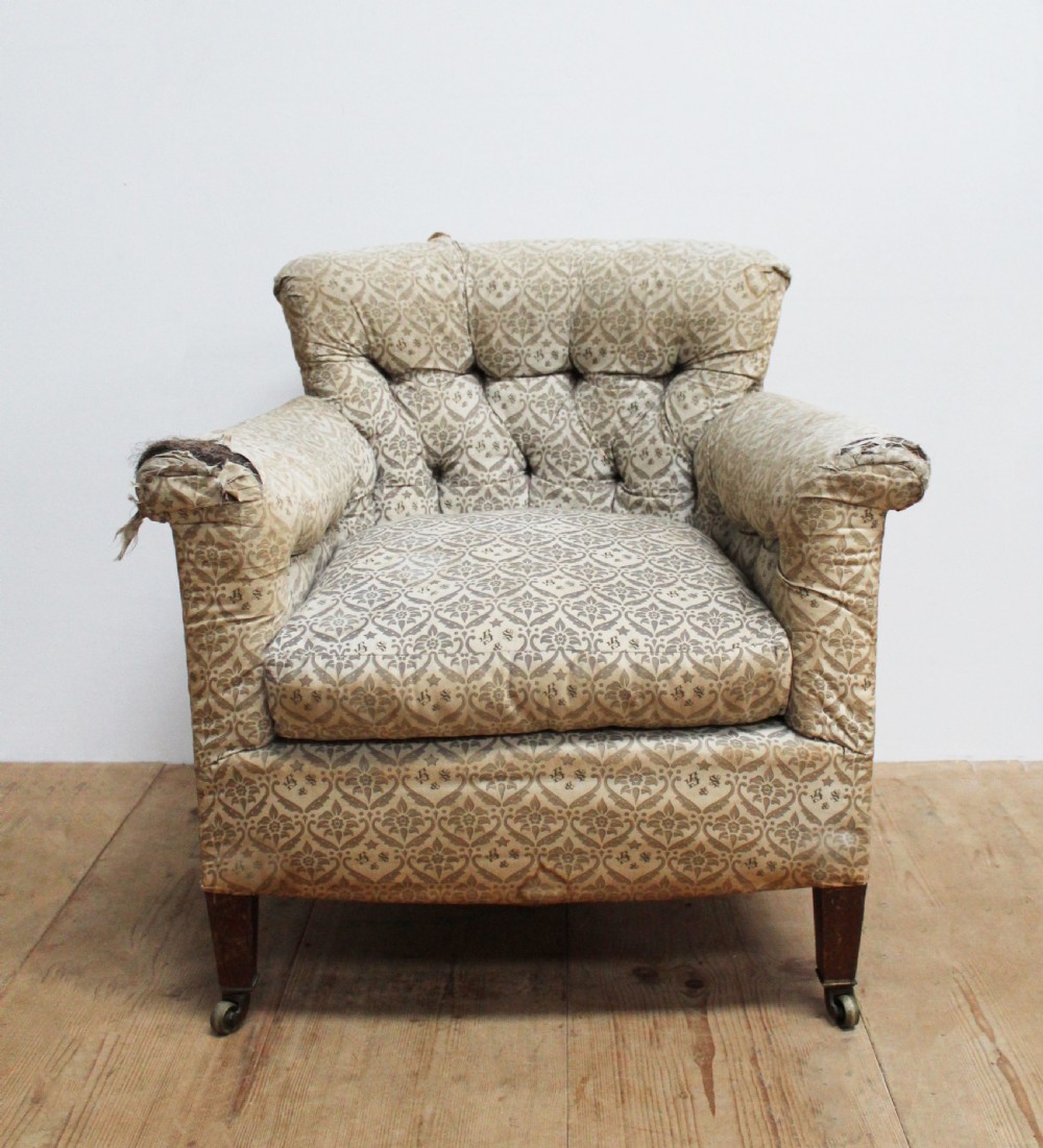 19th Century Howard and Sons Woodstock Armchair 