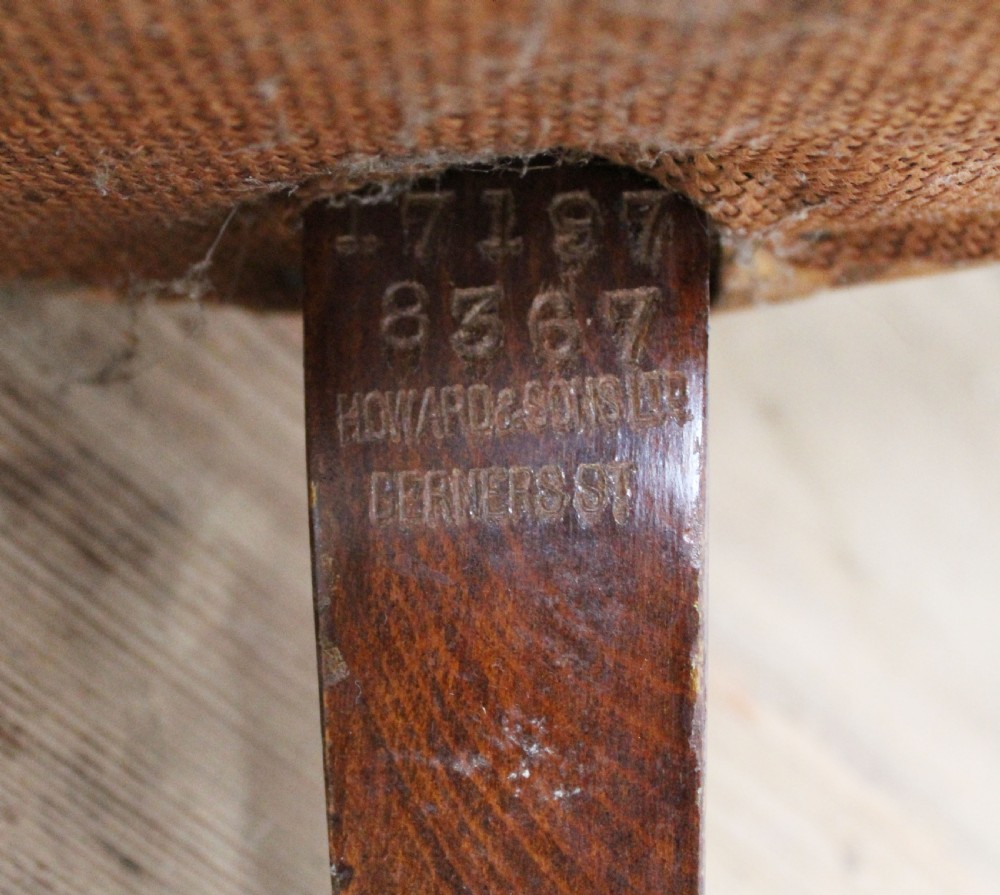 19th Century Howard and Sons Woodstock Armchair  View V