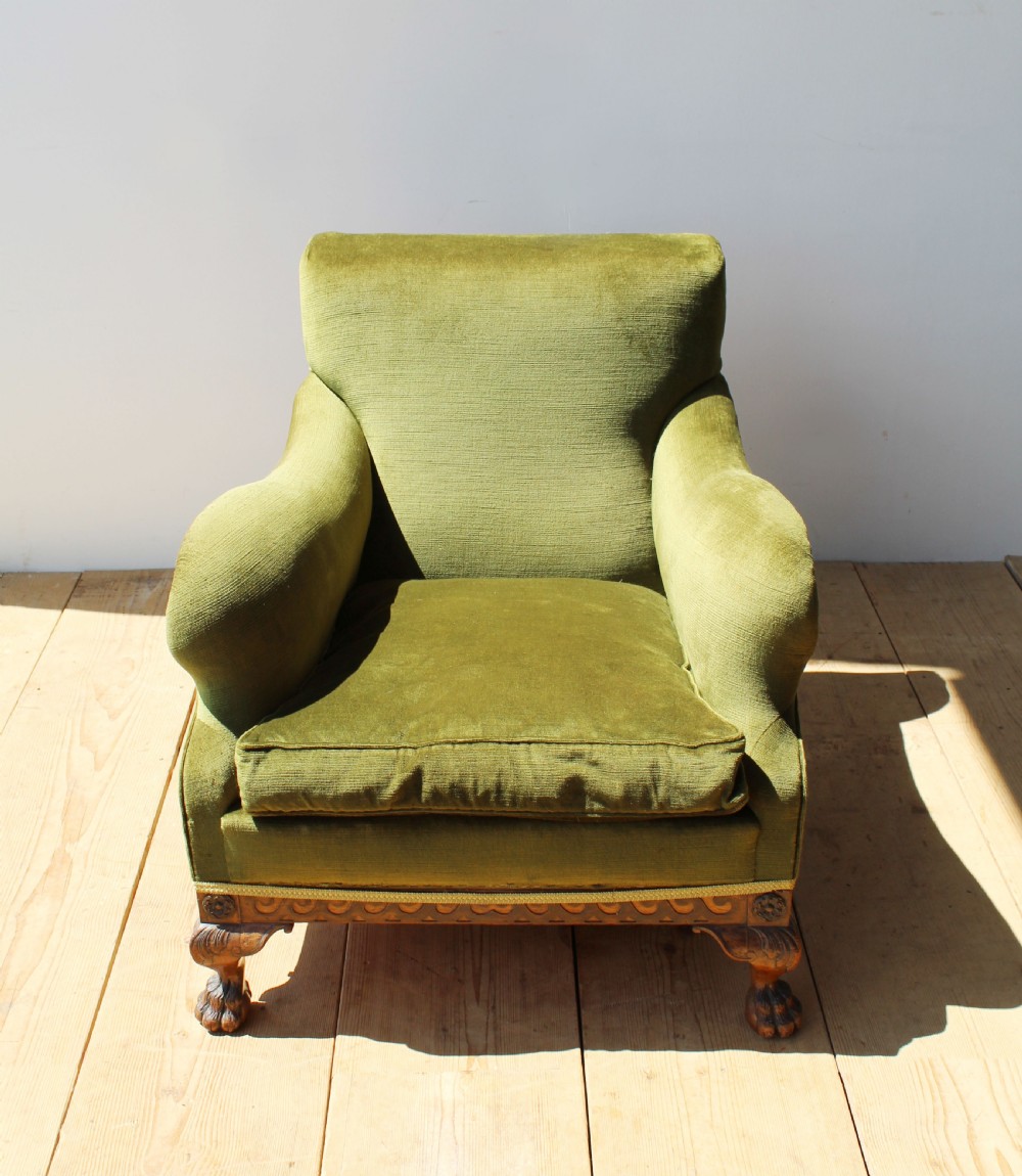 Early 20th Century Howard Style Armchair  View II