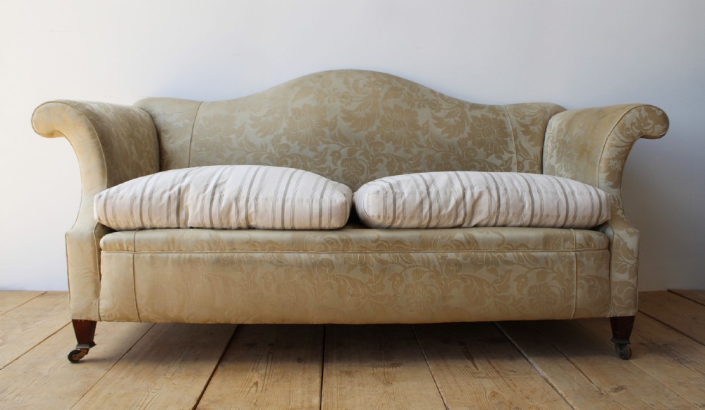 Edwardian Camel Back Sofa 