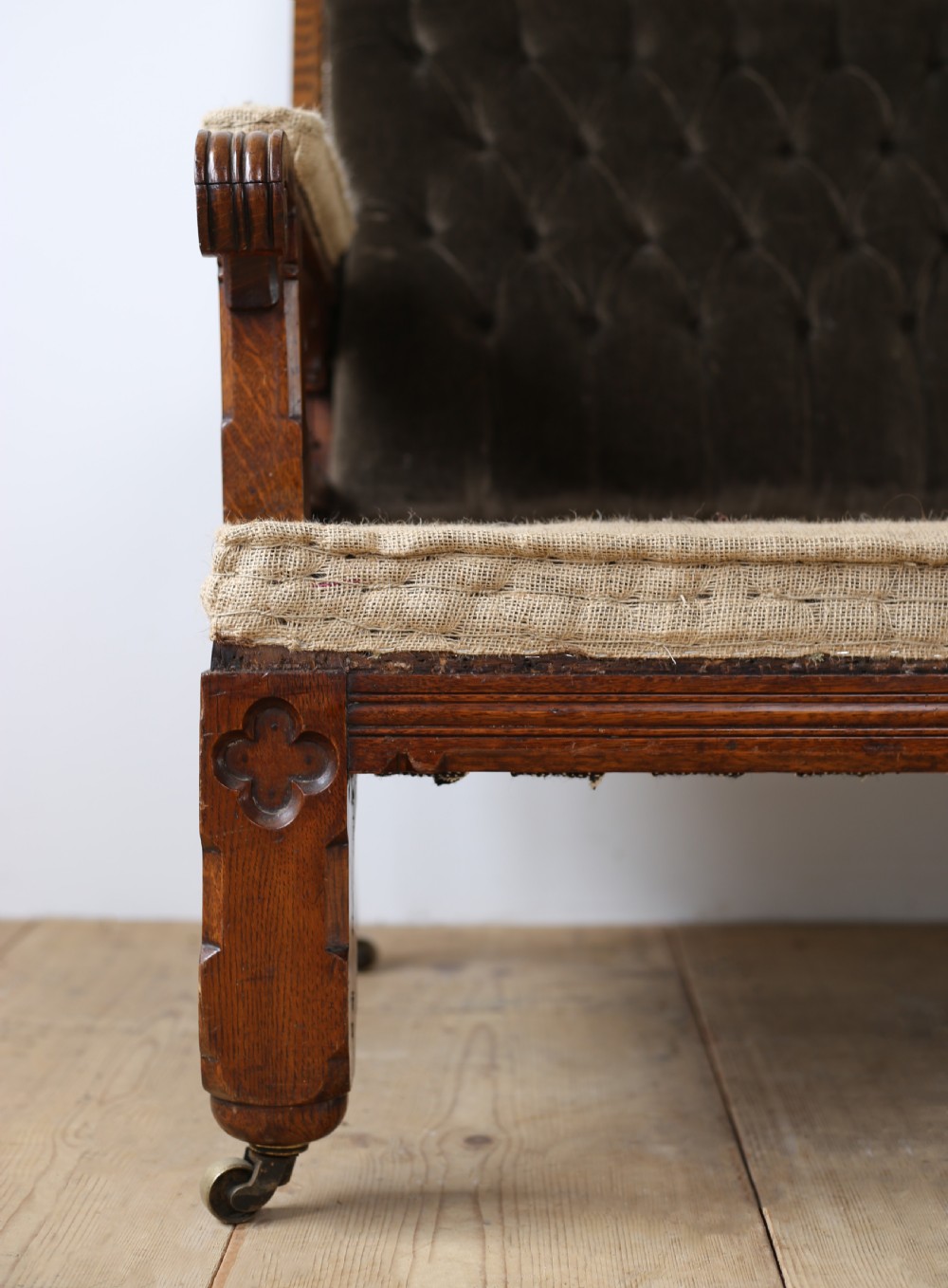 19th Century Reformed Gothic Sofa View II