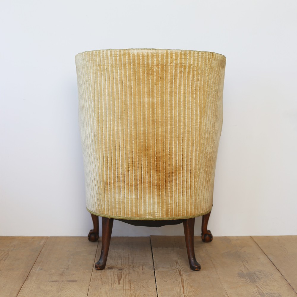 Pair of 20th Century Barrel Back Armchairs View V