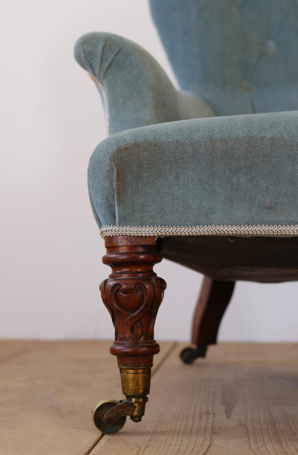 19th Century Button Back Armchair View II