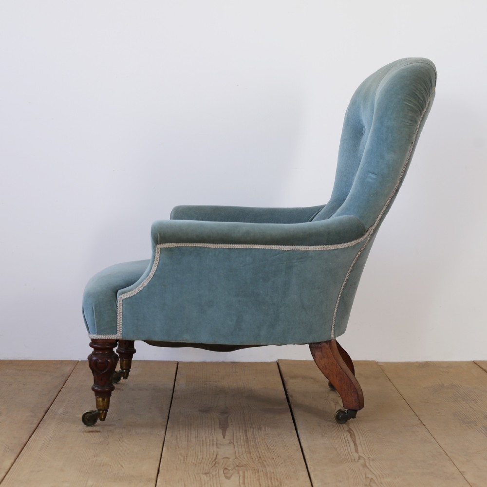 19th Century Button Back Armchair View IV