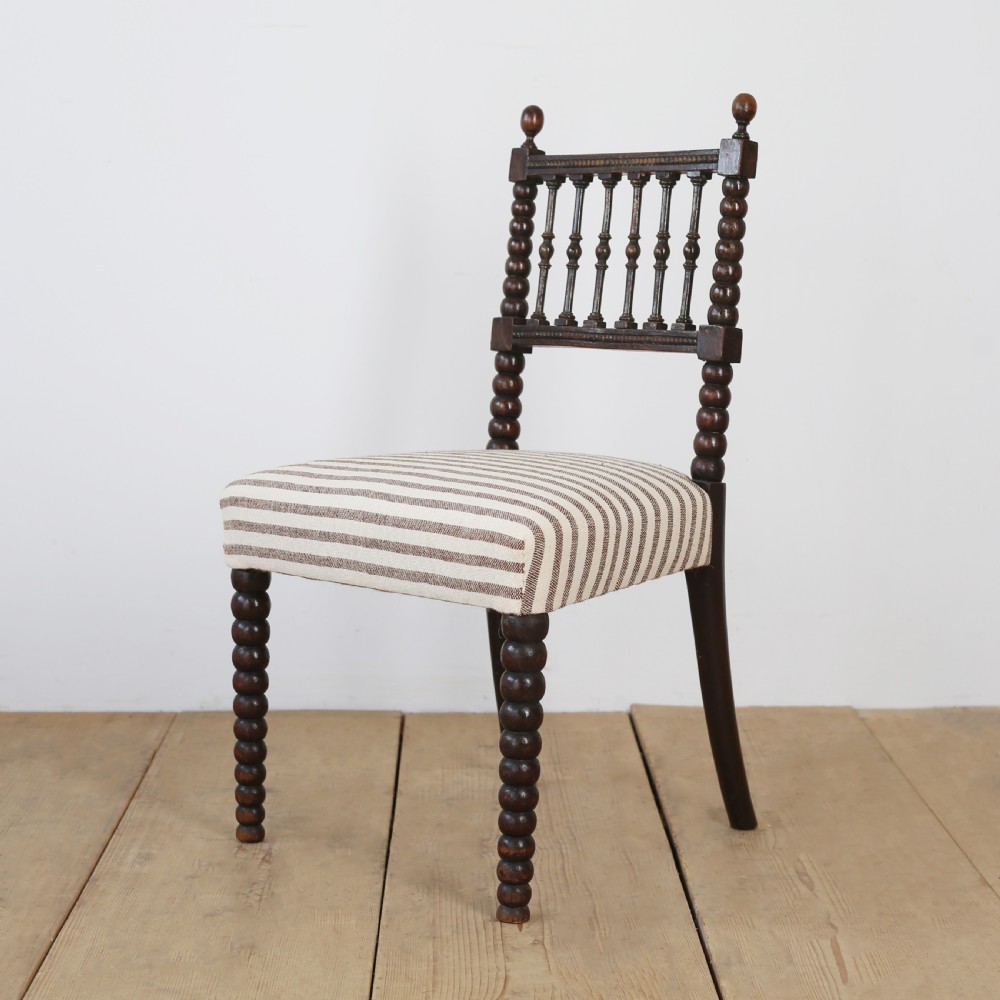 Pair of 19th Century Bobbin Chairs View V
