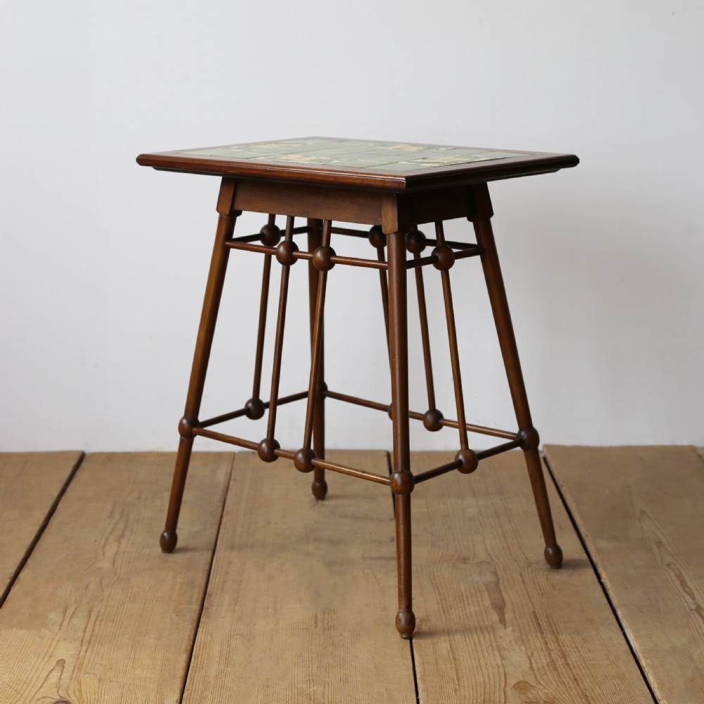 19th Century Tile Top Table View V