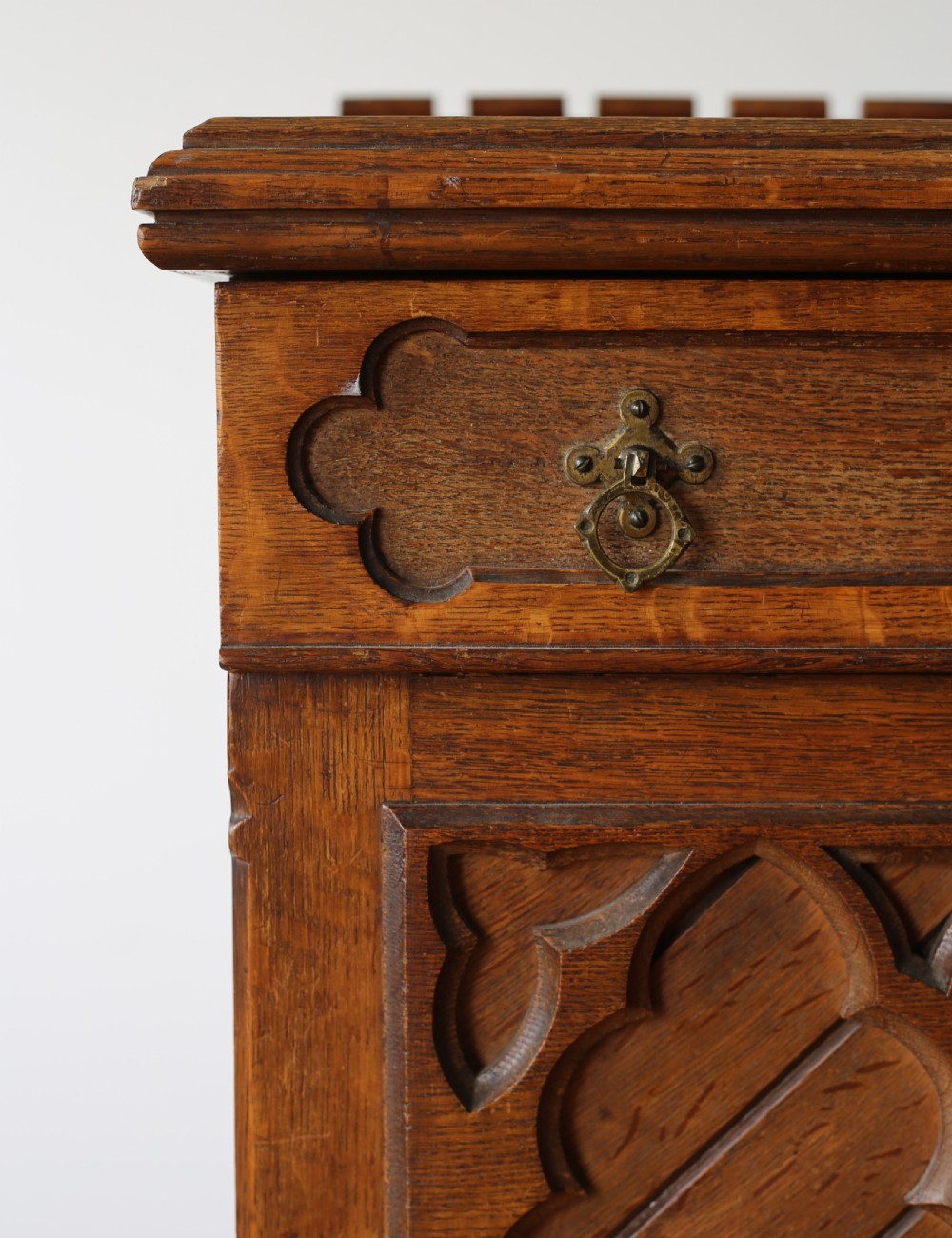 19th Century Gothic Cabinet  View II