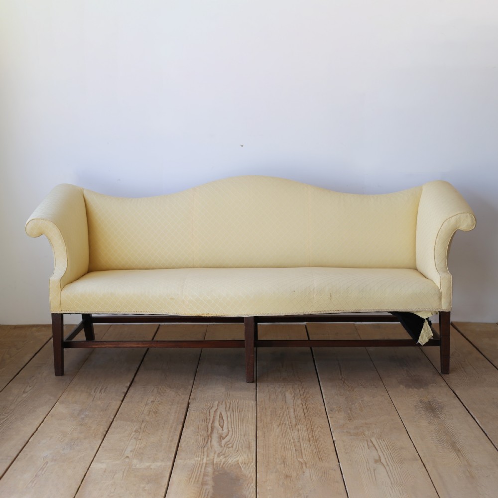 19th Century Georgian Camel Back Sofa