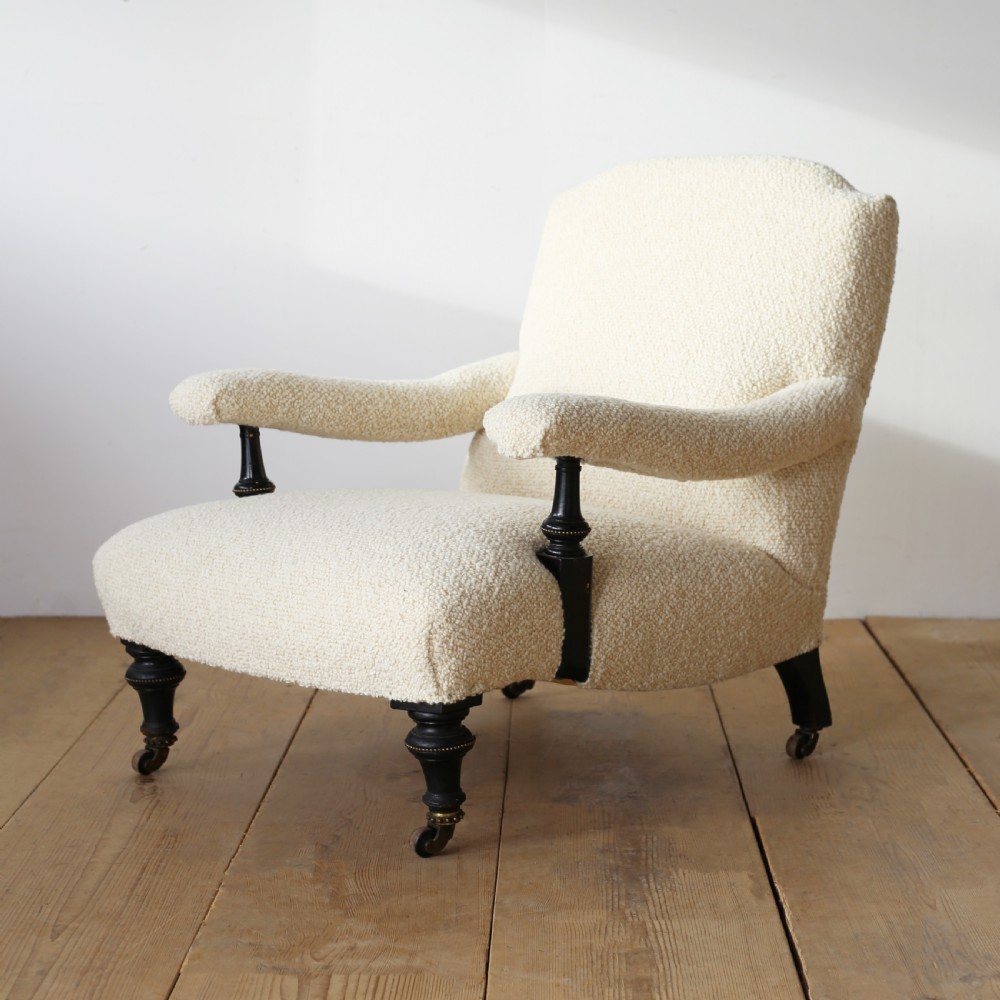 19th Century Open Armchair View III