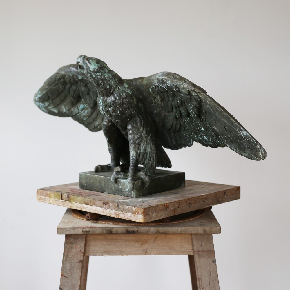 19th Century Bronze Eagle View II