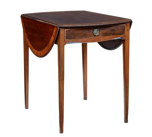 19th century late regency mahogany pembroke table - CATEGORY: ANTIQUE TABLES - DATED 19TH CENTURY