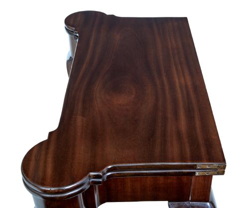 19TH CENTURY CHIPPENDALE REVIVAL MAHOGANY CARD TABLE - ADDITIONAL PHOTO 1