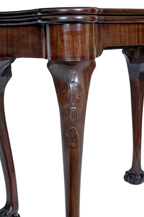 19TH CENTURY CHIPPENDALE REVIVAL MAHOGANY CARD TABLE - ADDITIONAL PHOTO 9