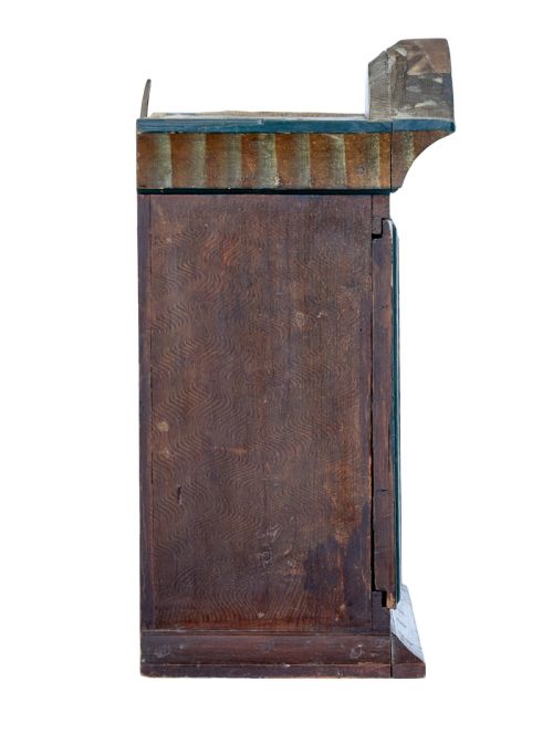 EARLY 19TH CENTURY SWEDISH PAINTED WALL CUPBOARD - ADDITIONAL PHOTO 3