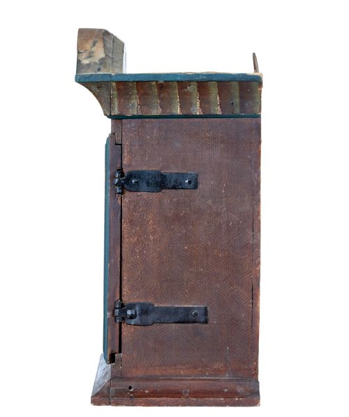EARLY 19TH CENTURY SWEDISH PAINTED WALL CUPBOARD - ADDITIONAL PHOTO 5