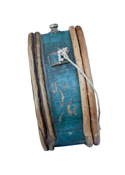 MID 19TH CENTURY PAINTED SWEDISH WATER CARRIER - ADDITIONAL PHOTO 4