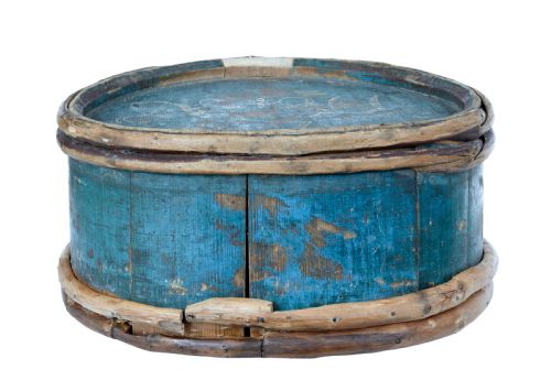 MID 19TH CENTURY PAINTED SWEDISH WATER CARRIER - ADDITIONAL PHOTO 5