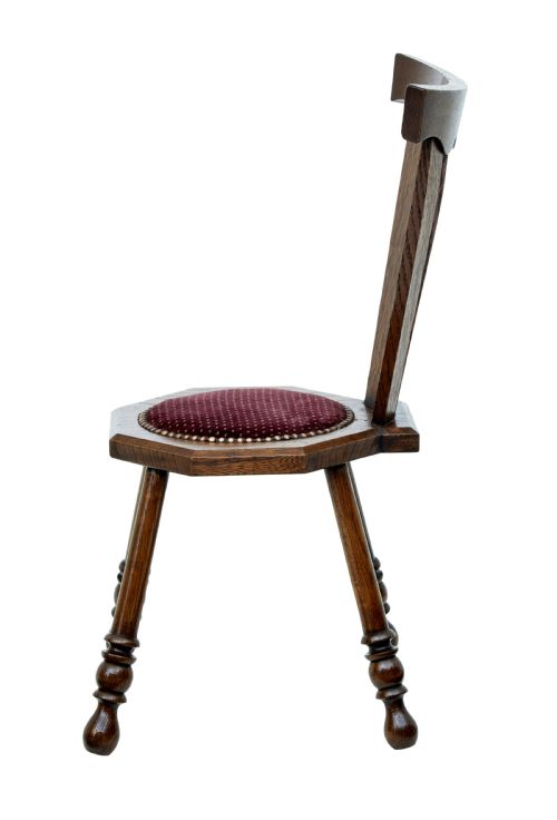 EARLY 20TH CENTURY OAK ARTS AND CRAFTS CHILDS CHAIR - ADDITIONAL PHOTO 2
