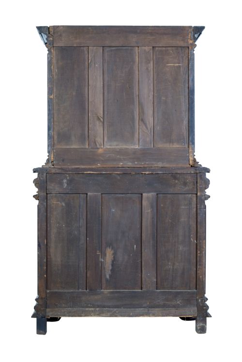 MID19TH CENTURY PROFUSELY CARVED FRENCH WALNUT CABINET - ADDITIONAL PHOTO 3