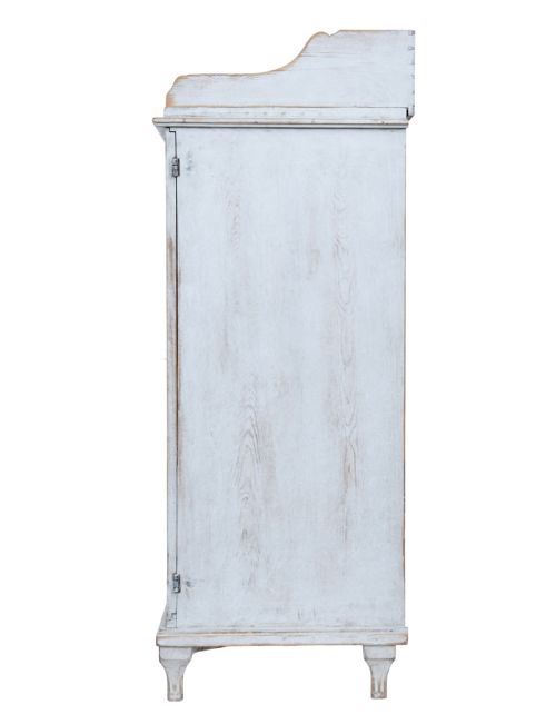 SWEDISH 19TH CENTURY PAINTED PINE CUPBOARD - ADDITIONAL PHOTO 3
