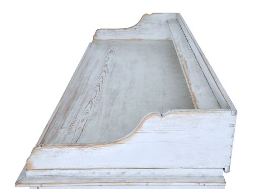 SWEDISH 19TH CENTURY PAINTED PINE CUPBOARD - ADDITIONAL PHOTO 9