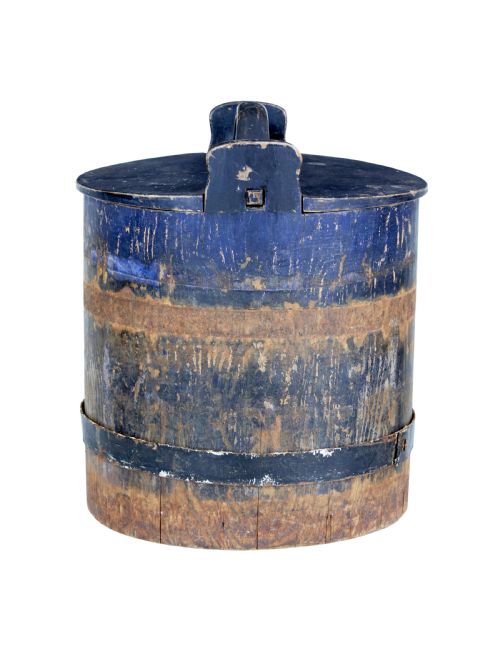 MID 19TH CENTURY RUSTIC SWEDISH PINE STORAGE CONTAINER - ADDITIONAL PHOTO 3