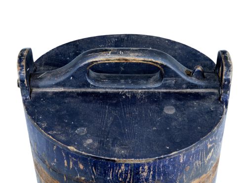 MID 19TH CENTURY RUSTIC SWEDISH PINE STORAGE CONTAINER - ADDITIONAL PHOTO 4