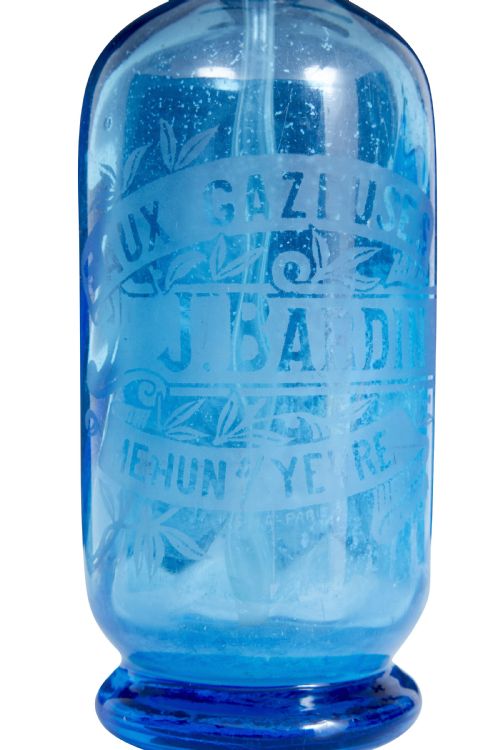 FINE COLLECTION OF 4 FRENCH ETCHED GLASS SODA SYPHONS - ADDITIONAL PHOTO 3