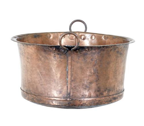 LARGE 19TH CENTURY COPPER COOKING VESSEL - ADDITIONAL PHOTO 2