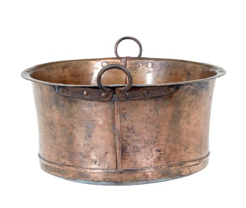 LARGE 19TH CENTURY COPPER COOKING VESSEL - ADDITIONAL PHOTO 3