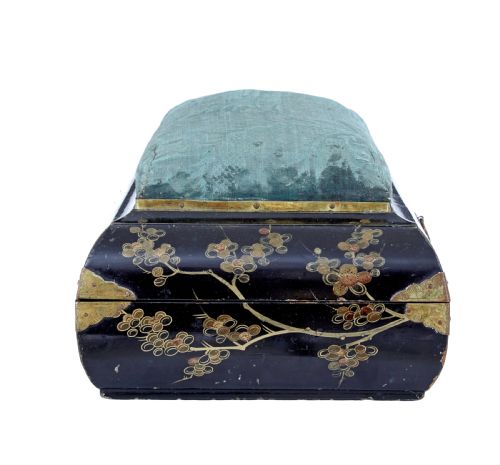 19TH CENTURY BLACK LACQUERED JEWELLERY BOX - ADDITIONAL PHOTO 10