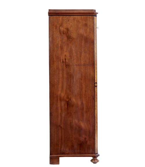19TH CENTURY BURR WALNUT TALL CHEST OF DRAWERS - ADDITIONAL PHOTO 5