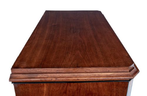 19TH CENTURY BURR WALNUT TALL CHEST OF DRAWERS - ADDITIONAL PHOTO 8