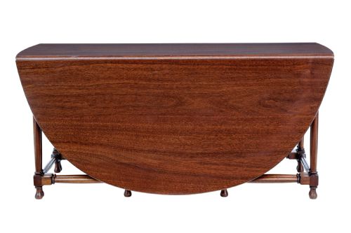 LARGE EARLY 20TH CENTURY MAHOGANY GATELEG TABLE - ADDITIONAL PHOTO 2