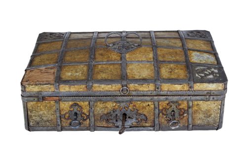 LATE 18TH CENTURY SCANDINAVIAN METAL BOUND BOX - ADDITIONAL PHOTO 1