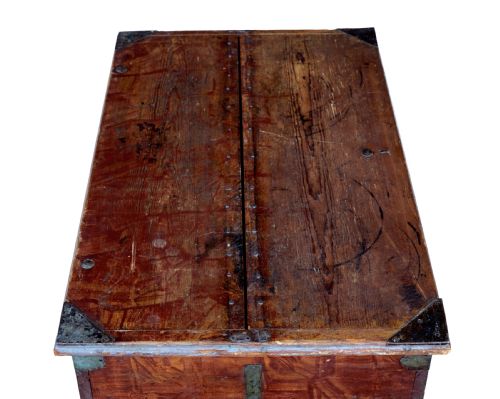 EARLY 19TH CENTURY SWEDISH PAINTED BLANKET BOX - ADDITIONAL PHOTO 7