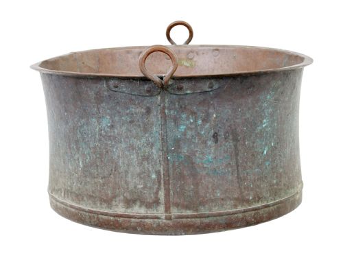 LARGE 19TH CENTURY COOKING POT WITH ORIGINAL PATINA - ADDITIONAL PHOTO 2