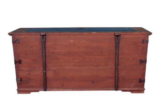 MID 19TH CENTURY TRADITIONAL SWEDISH PAINTED COFFER - ADDITIONAL PHOTO 3
