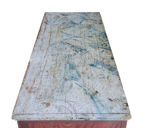 19TH CENTURY HAND PAINTED SWEDISH CHEST OF DRAWERS - ADDITIONAL PHOTO 1