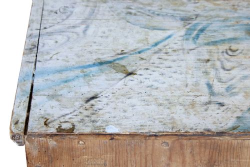 19TH CENTURY HAND PAINTED SWEDISH CHEST OF DRAWERS - ADDITIONAL PHOTO 2