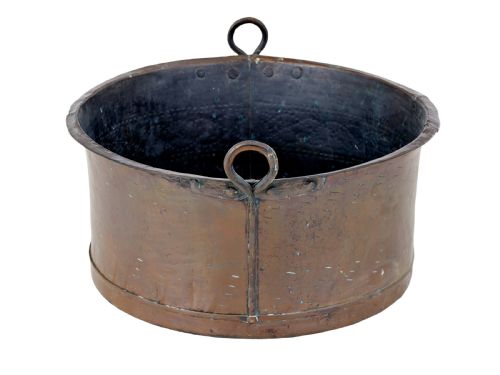 19TH CENTURY LARGE COPPER COOKING VESSEL - ADDITIONAL PHOTO 2