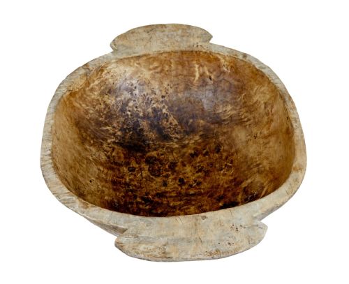 EARLY 20TH CENTURY LARGE WOODEN BOWL - ADDITIONAL PHOTO 5