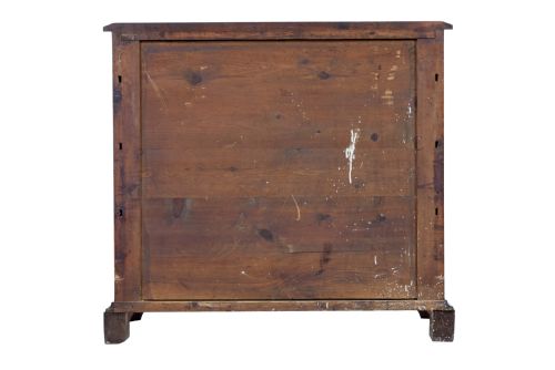 DANISH MID 19TH CENTURY FLAME MAHOGANY CHEST OF DRAWERS - ADDITIONAL PHOTO 7
