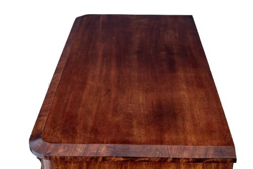 DANISH MID 19TH CENTURY FLAME MAHOGANY CHEST OF DRAWERS - ADDITIONAL PHOTO 8